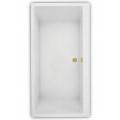 Eileen Long Rectangle Bathtub, Center Drain