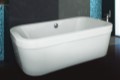 Freestanding Tub with Well Rounded Corners, Flat Overlapping Rim
