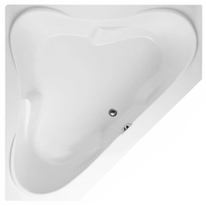 Corner Bathtub with Raised Backrests