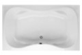 Rectangle Bath with Figure 8 Bathing Well, Center Drain, Armrests