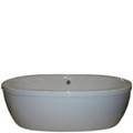 Oval Bathtub with Slightly Curved Skirt