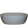 Oval Freestanding Tub, Wide Rim, Center Side Drain