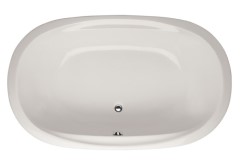 Galaxie Oval Tub, Center Side Drain, Raised Rim