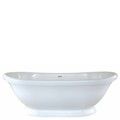 Oval Bath with Pedestal Base