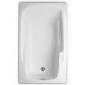 Rectangle Bath, Oval Interior, Armrests, End Drain