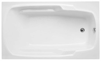 Hydro Systems Isabella Rectangle Tub, Oval Bathing Well with Armrests, End Drain