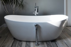 Hydro Systems Jade Freestanding Double Slipper Bath, Angled Sides