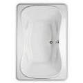 Jennifer Rectangle Bathtub, Center Drain, Armrests