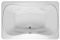 Rectangle Bath with Decorative Rim, Oval Bathing Well