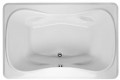 Rectangle Bath with Decorative Rim, Oval Interior