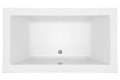 Modern Rectangle Bath with Center Drain