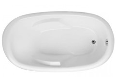 Kimberly Oval Tub, Armrests, End Drain, Raised Backrest, Rolled Rim