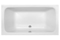 Modern Rectangle Tub, Center Side Drain, Rounded Interior Corners