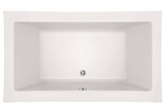 Hydro Systems Lacey Large Rectangle Bathtub, Center Side Drain, Flat Rim
