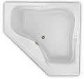 Corner Bath, Wide Rim