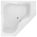 Corner Bathtub, Triangle Bathing Area, Armrests