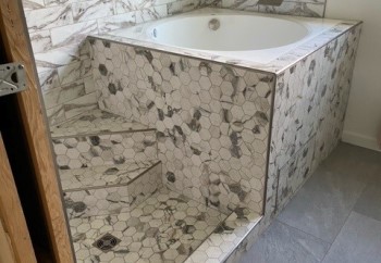Fuji 4040 Installed in Wet Room Tub & Shower
