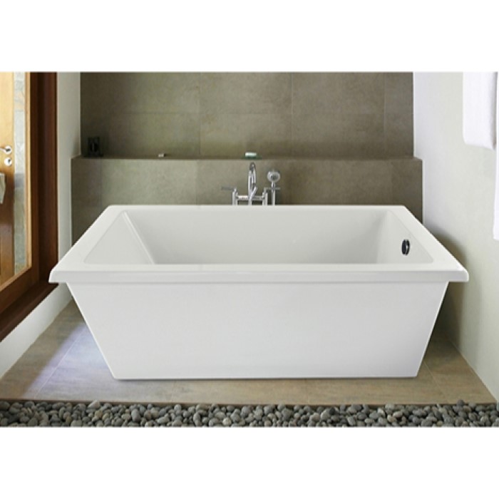 Rectangle Soaking Tub, Floor Mount