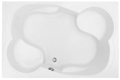 Makyla Rectangle Tub, Oval Interior, 2 Seats, Armrests
