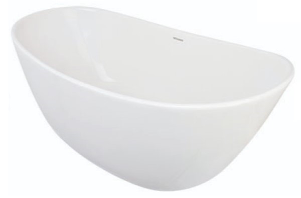 Oval Freestanding Bath with Curving Sides