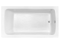 Rectangle Tub, Rounded Interior Corners, End Drain