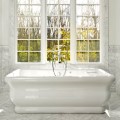 Rectangle Tub with Curving, Sculpted Sides