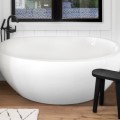 Monet Oval Freestanding Tub Installed in an Alcove