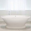 Oval, Center Drain, Pedestal Bath