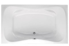 Monterey Rectangle Bath, Center Side Drain, Figure 8 Interior, Armrests