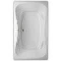 Monterey Rectangle Bath, Center Drain, Armrests