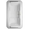 Mystique Rectangle, Center Drain, Decorative Rim