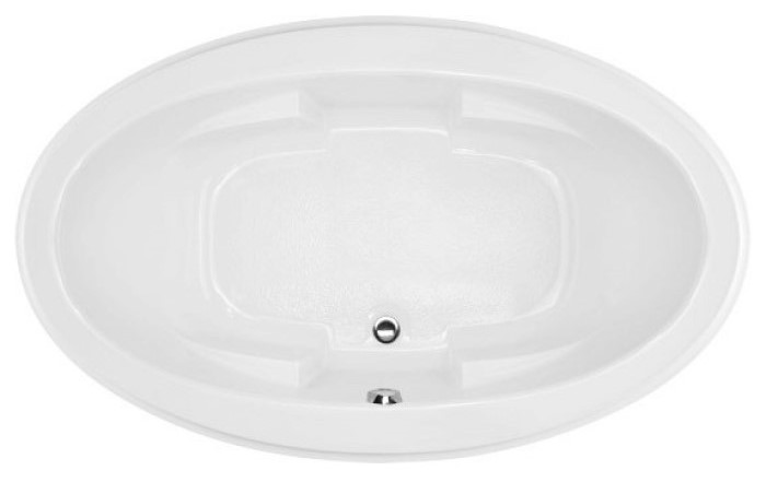 Oval Tub, Step Rim, Center Drain, 2 Backrests, 4 Armrests