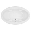 Oval Tub, Step Rim, Center Drain, 2 Backrests, 4 Armrests