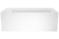 Front View - Straight Sides, Modern Lines, Flat Rim
