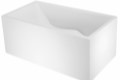 Rectangle Bathtub with Sculpted, Curving Bathing Well