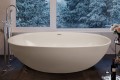 Oval Freestanding Bath with a Curving Sides