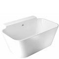 Rectangle Freestanding Bath, Rounded Corners, Long Shelf