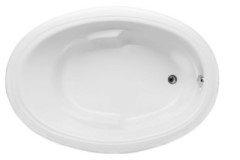 Riley Oval Tub, End Drain, Armrests
