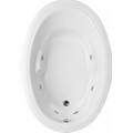 Oval Tub, Armrests, End Drain