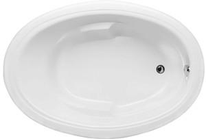 Hydro Systems Riley Oval Tub with Rolled Rim, Armrests