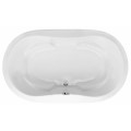 Oval, Center Side Drain Tub with Armrests