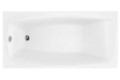 Rectangle Tub, End Drain,Curving Bathing Area, Neckrest
