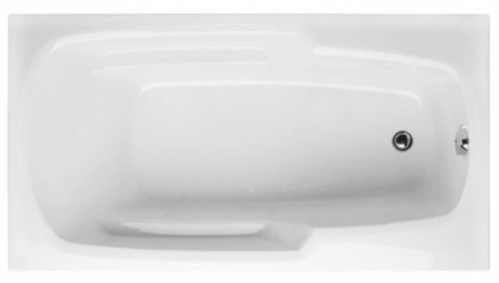 End Drain Tub with Armrests