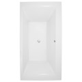 Rectangle Tub with Center Drain, Wide Front Rim