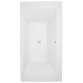 Rectangle Tub with Center Drain, Wide Front Rim