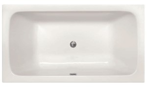 Oval Tub, Modern Sleek Styling, Center - Side Drain