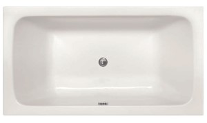 Oval Tub, Modern Sleek Styling, Center - Side Drain