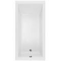 Hydro Systems Coal Modern Rectangle Tub, End Drain, Soaking Bath