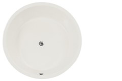 Hydro Systems Coral Round Center Drain Bath, Modern Flat Rim