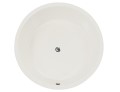 Round Bath with Flat Rim, Center Drain